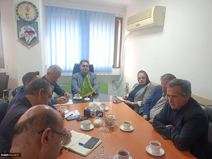 نشست تخصصی علی عالیشاه معاون آموزشکده کشاورزی ساری با معاونت محترم تولیدات گیاهی سازمان جهاد کشاورزی استان مازندران و . . . 2