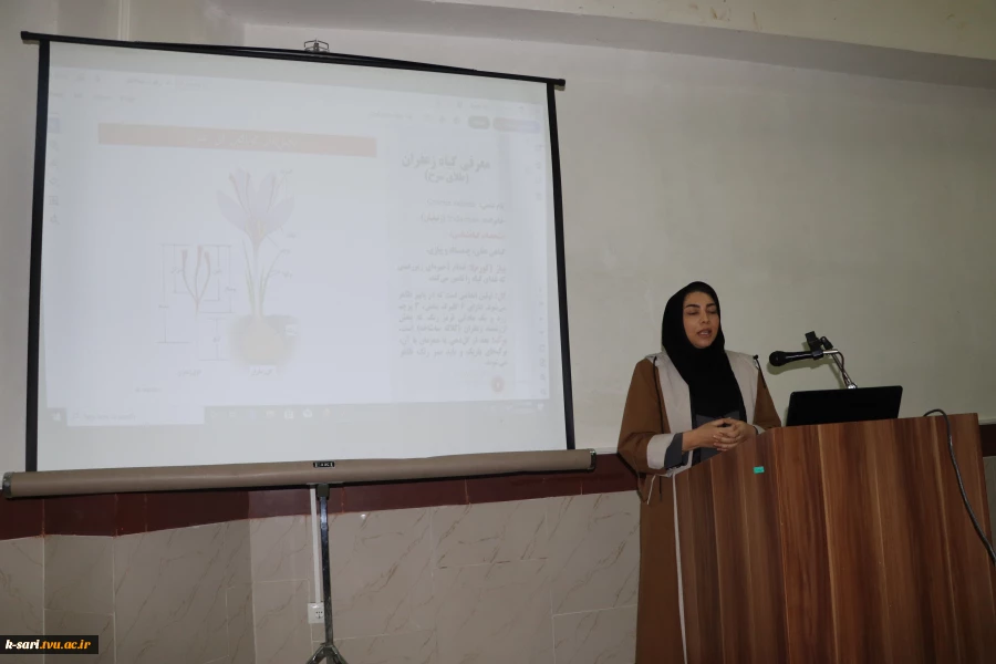 کارگاه آموزشی کشت زعفران در گلدان و جعبه در سالن اجتماعات آموزشکده کشاورزی ساری 4