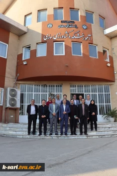 بازدید دکتر کلباسی مسجد شاهی معاون آموزشی دانشگاه ملی مهارت از آموزشکده کشاورزی ساری 5