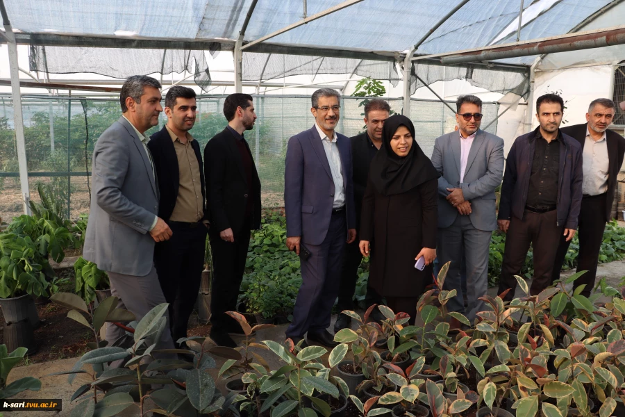 بازدید دکتر کلباسی مسجد شاهی معاون آموزشی دانشگاه ملی مهارت از آموزشکده کشاورزی ساری 4