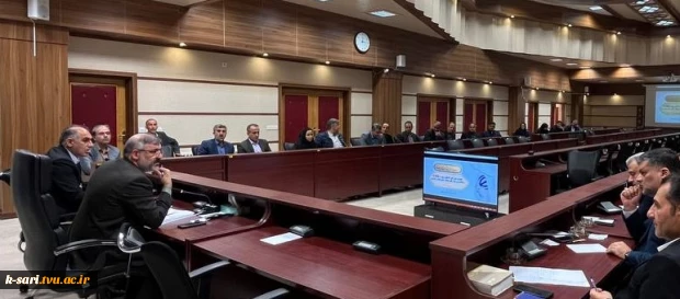 حضور دکتر هادی کاظمی ریاست آموزشکده کشاورزی ساری در جلسه شورای کشاورزی  شهرستان ساری 3
